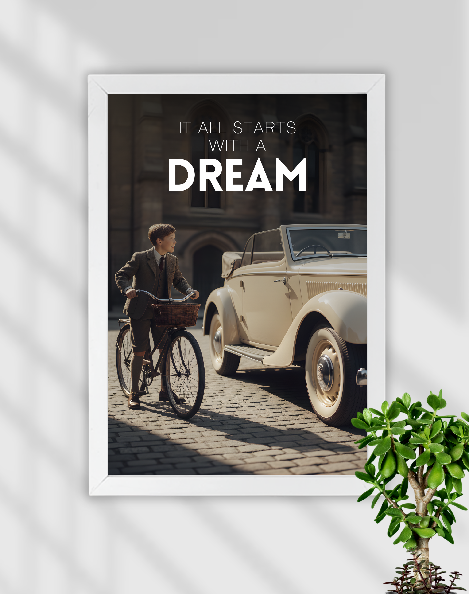 IT ALL STARTS WITH A DREAM | MOTIVATIONAL FRAME