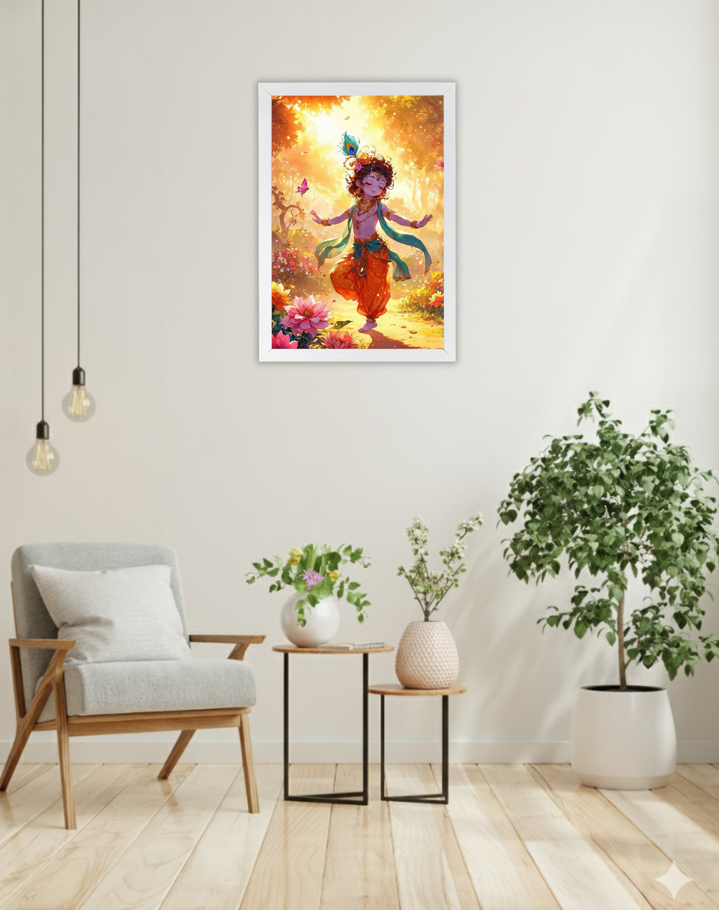 Krishna's Throne | Lord Krishna | Devotional Frame