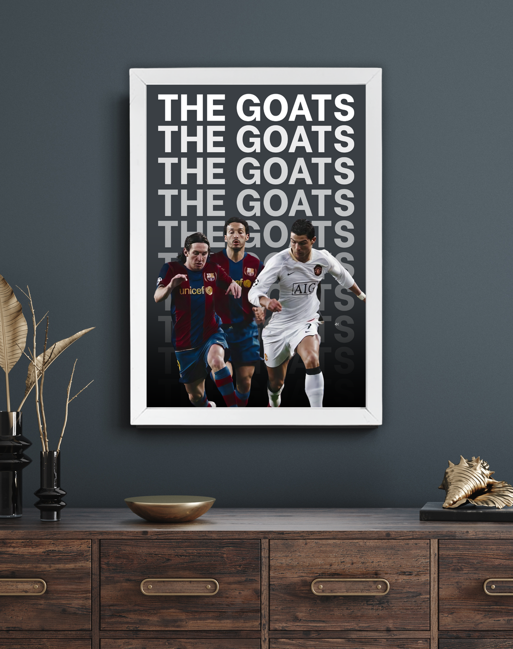 THE GOATS | Lionel Messi | Cristiano Ronaldo | Football Frame