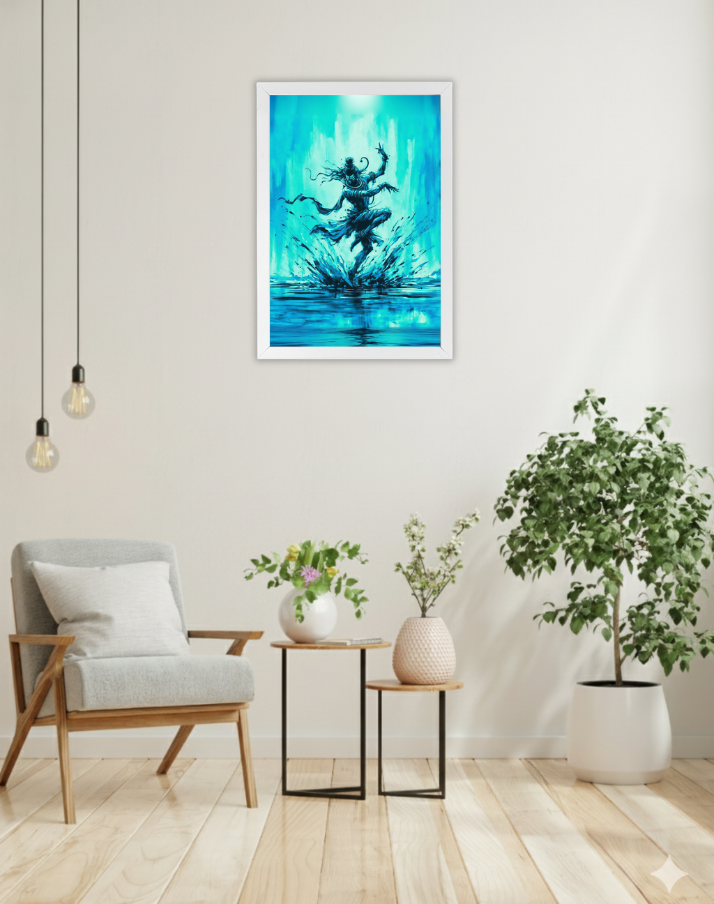Blue Tandava | Lord Shiva | Devotional Frame