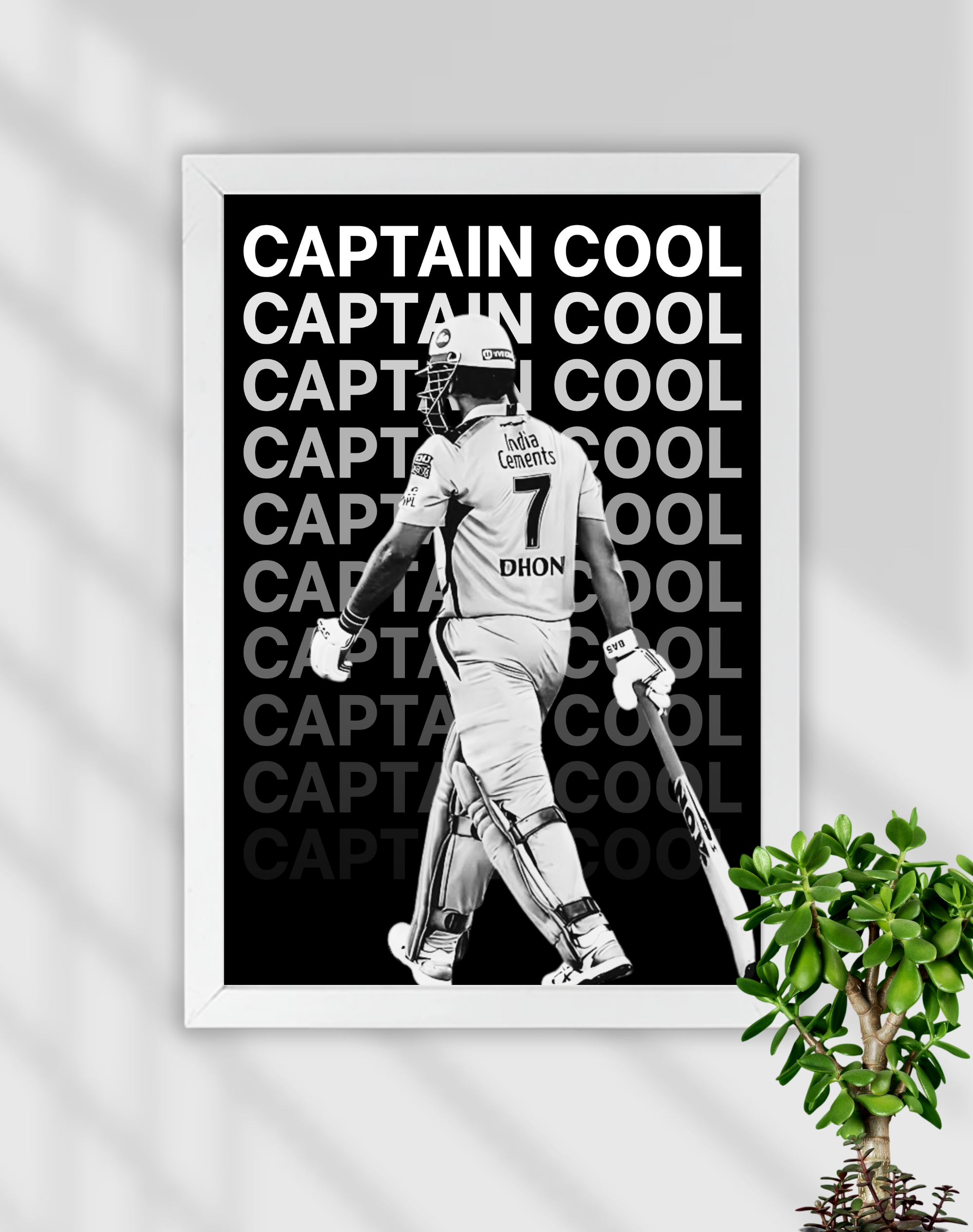 Captain Cool | MS Dhoni | Cricket Frame