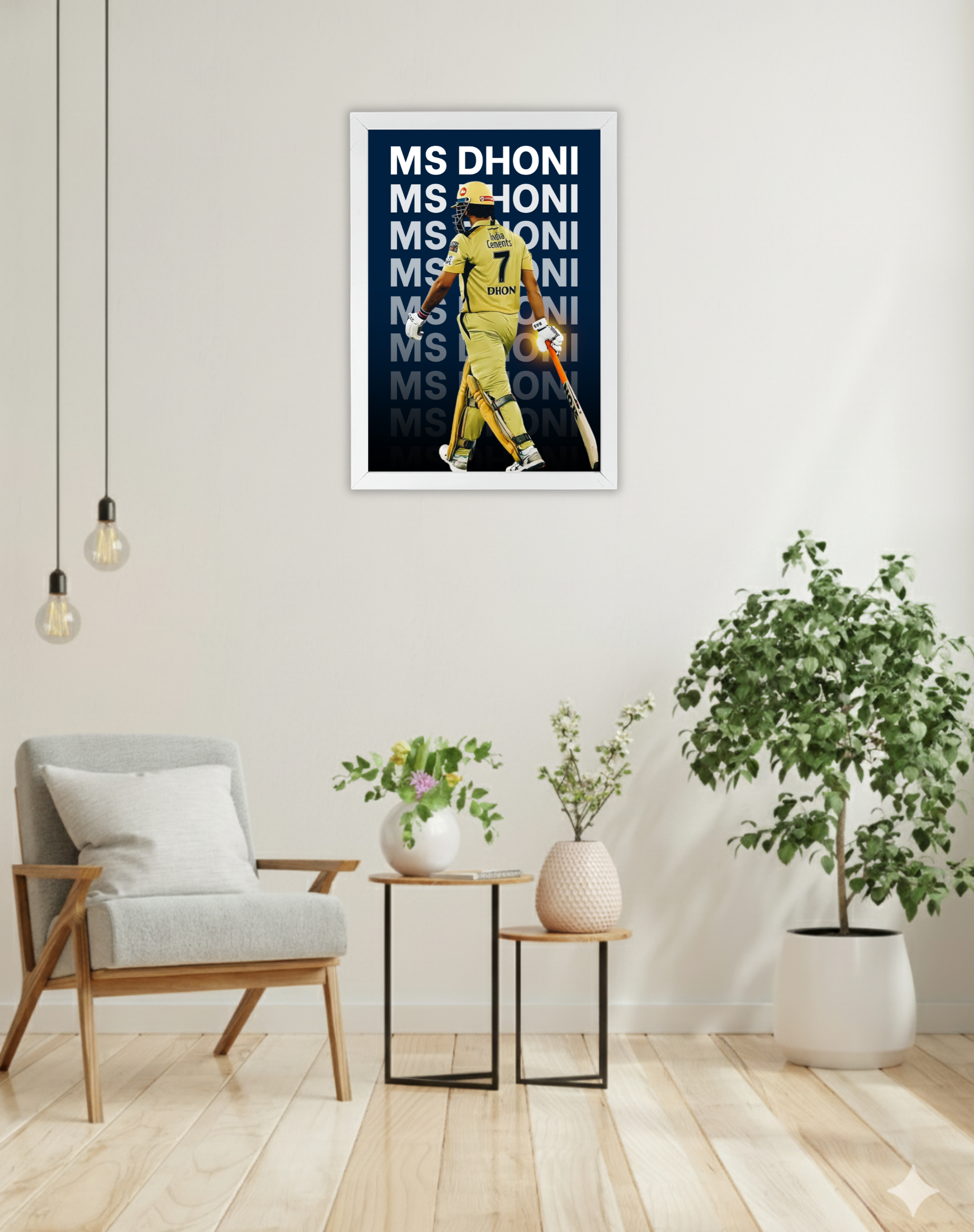 CSK 7 | MS Dhoni | Cricket Frame