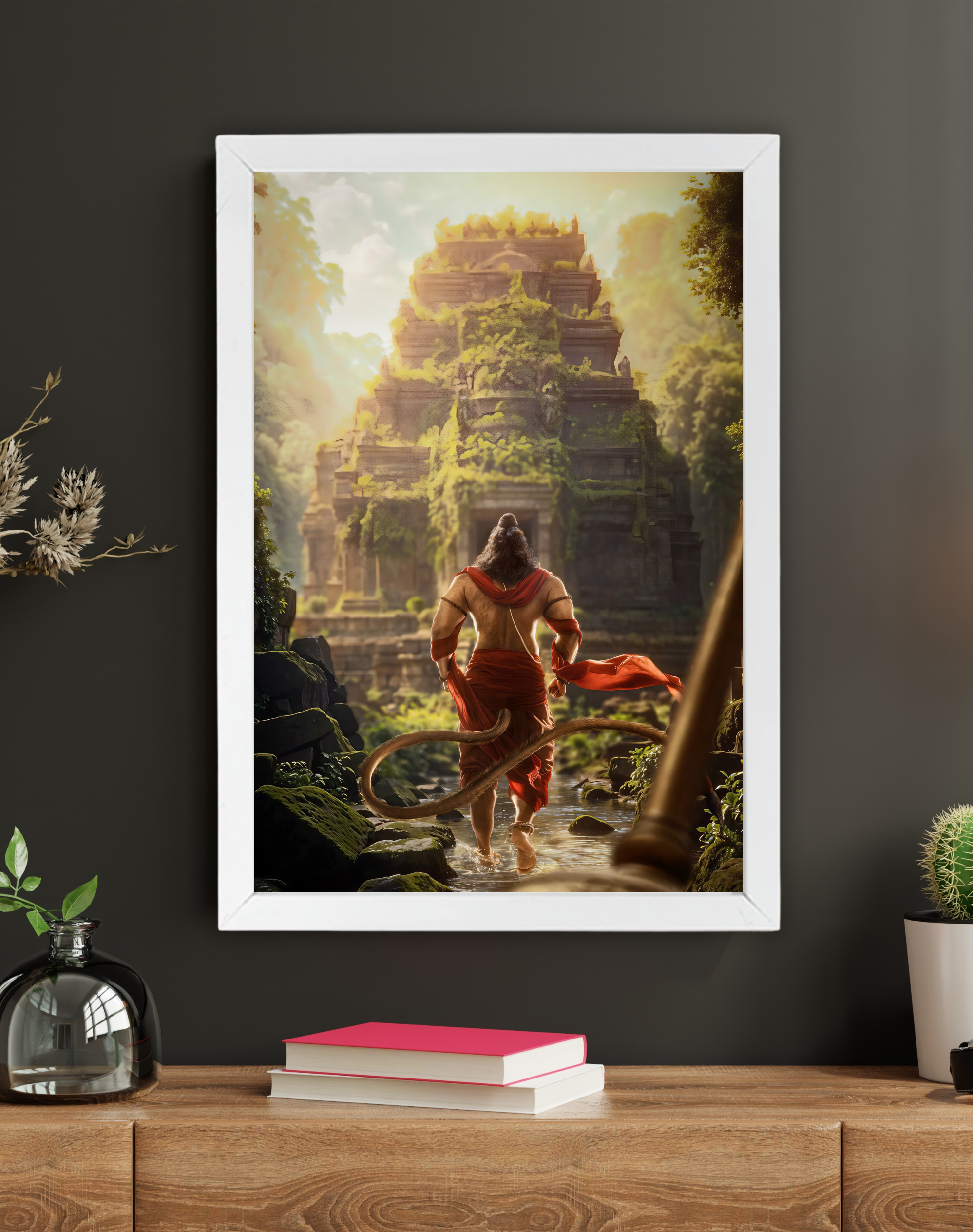 Temple Guardian | Lord Hanuman | Devotional Frame