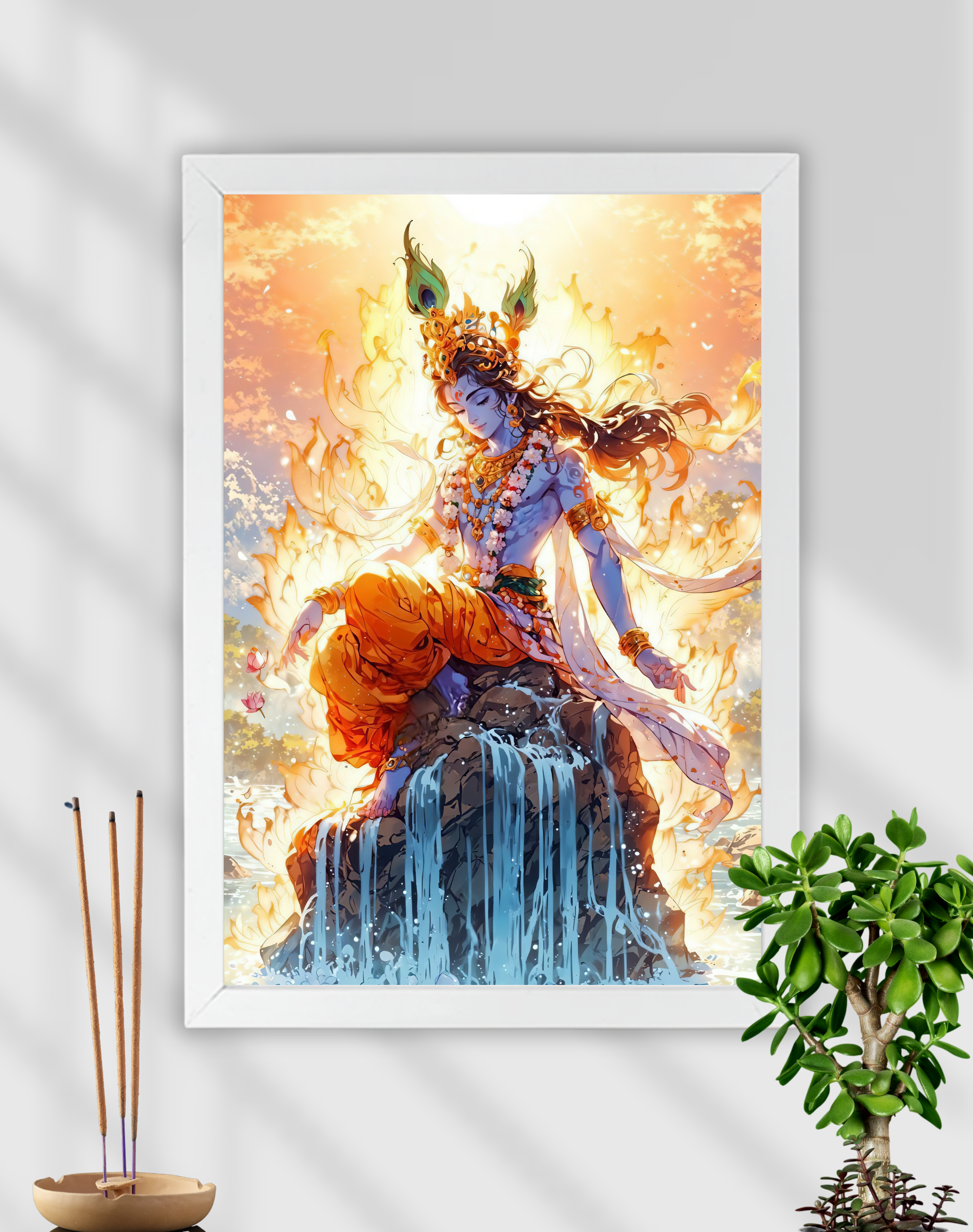 Krishna's Throne | Lord Krishna | Devotional Frame