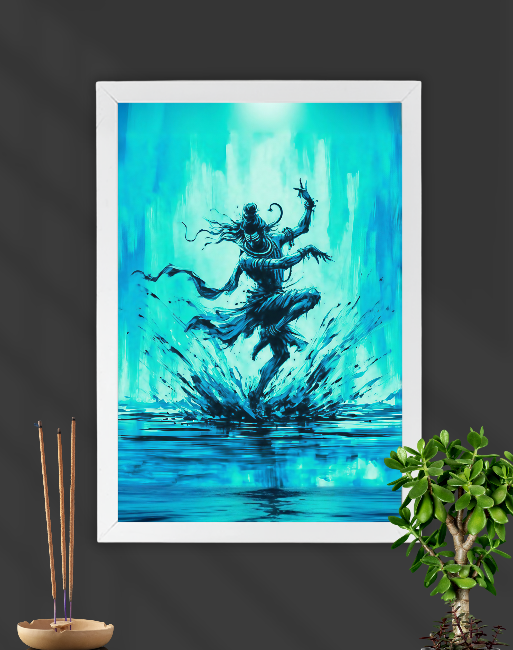 Blue Tandava | Lord Shiva | Devotional Frame