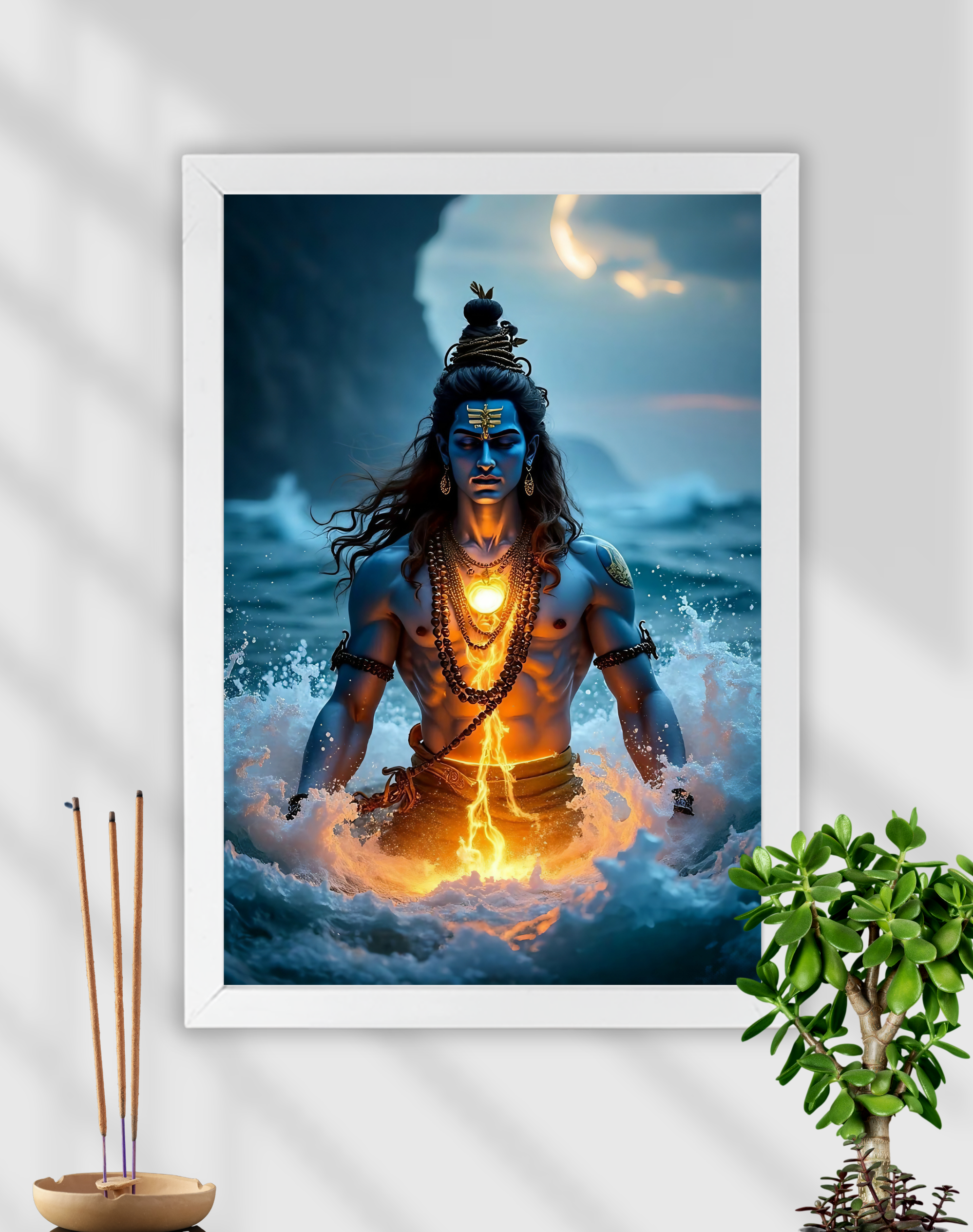The Cosmic Meditator | Lord Shiva | Devotional Frame