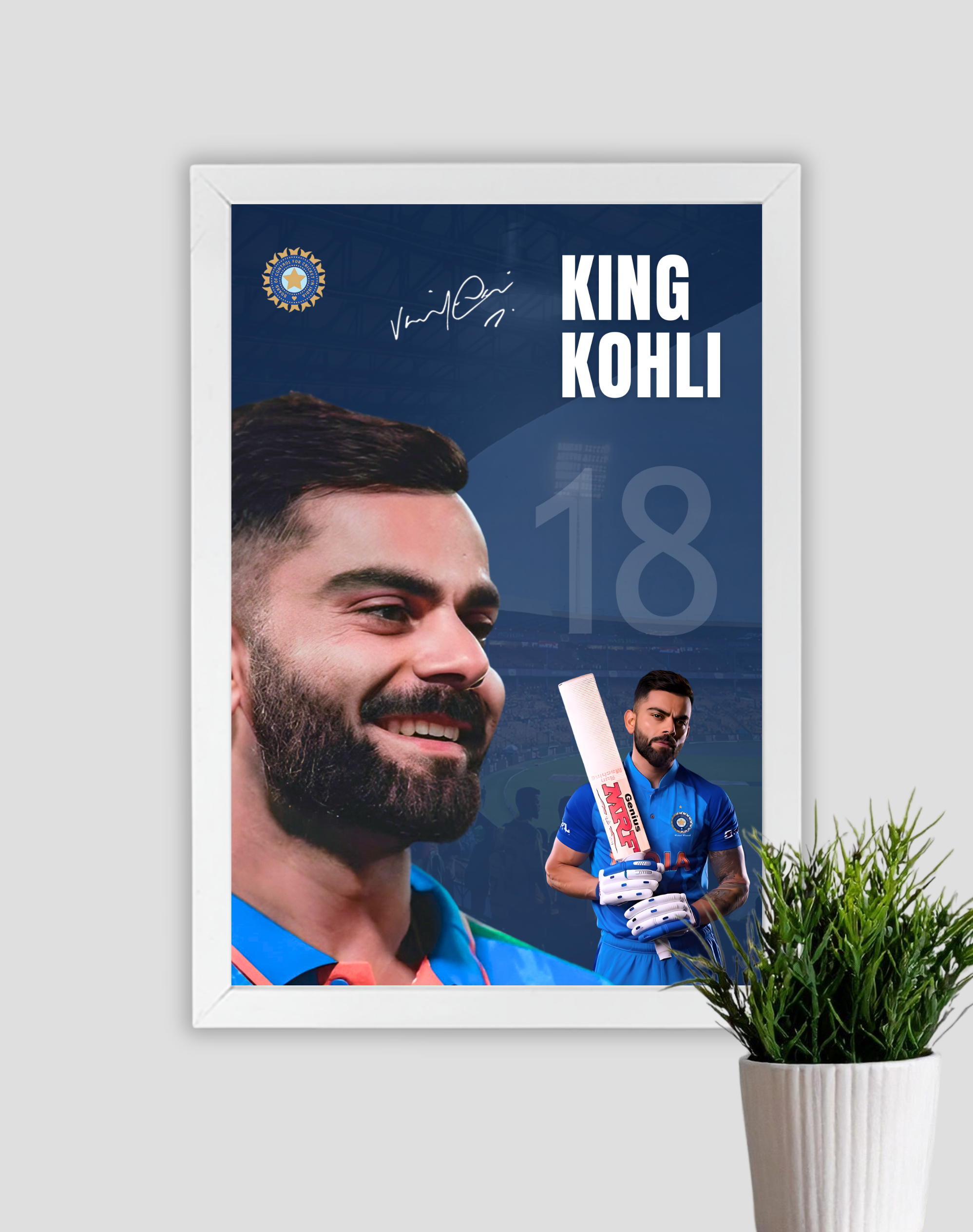KING KOHLI 18 | VIRAT KOHLI | CRICKET FRAME