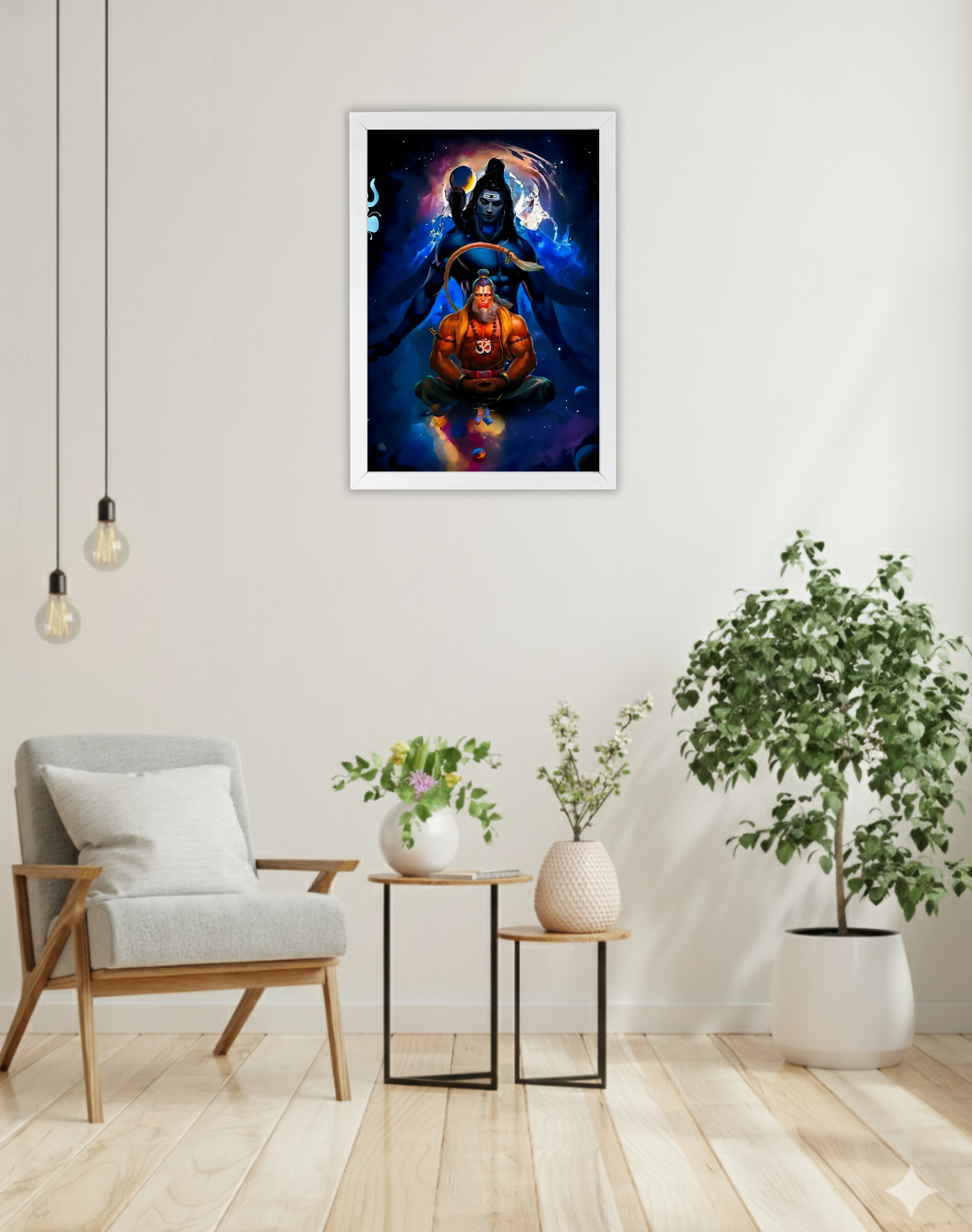 Om Devotion | Lord Shiva | Lord Hanuman | Devotional Frame